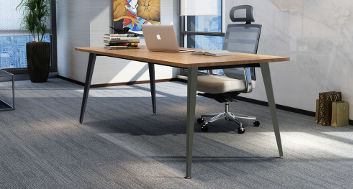 Modern Edge Desk, graphite color